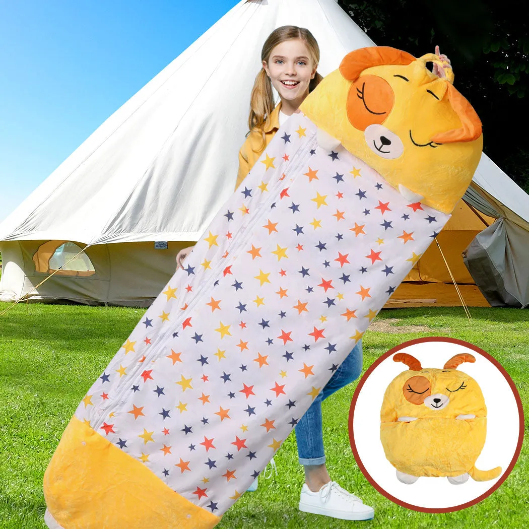 Sleeping Bag Child Pillow Kids Happy Napper Gift Toy - Dog 180cm L