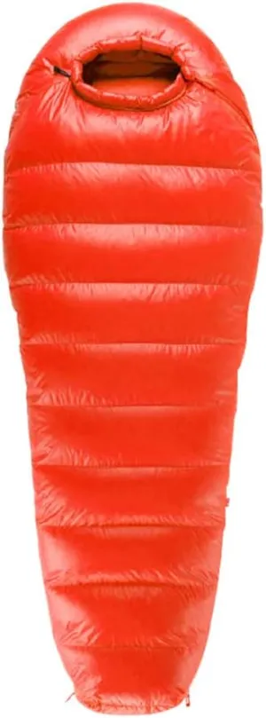 Sleeping Bag Filling 800g White Goose Down Winter Sleeping Bag Ultralight Backpacking Mummy Down Sleeping Bag for Lightweight Hiking & Camping(Red)