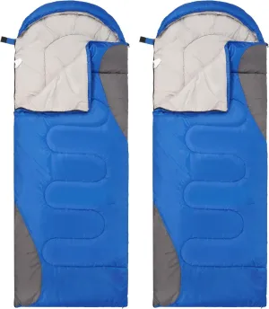 Sleeping Bag for Adults Teens Kids Cold Warm Weather, Portable Waterproof & Lightweight, Compact with Compression Sack, for 3-4 Seasons Camping, Backpacking, Hiking, Travel, Indoors Outdoors