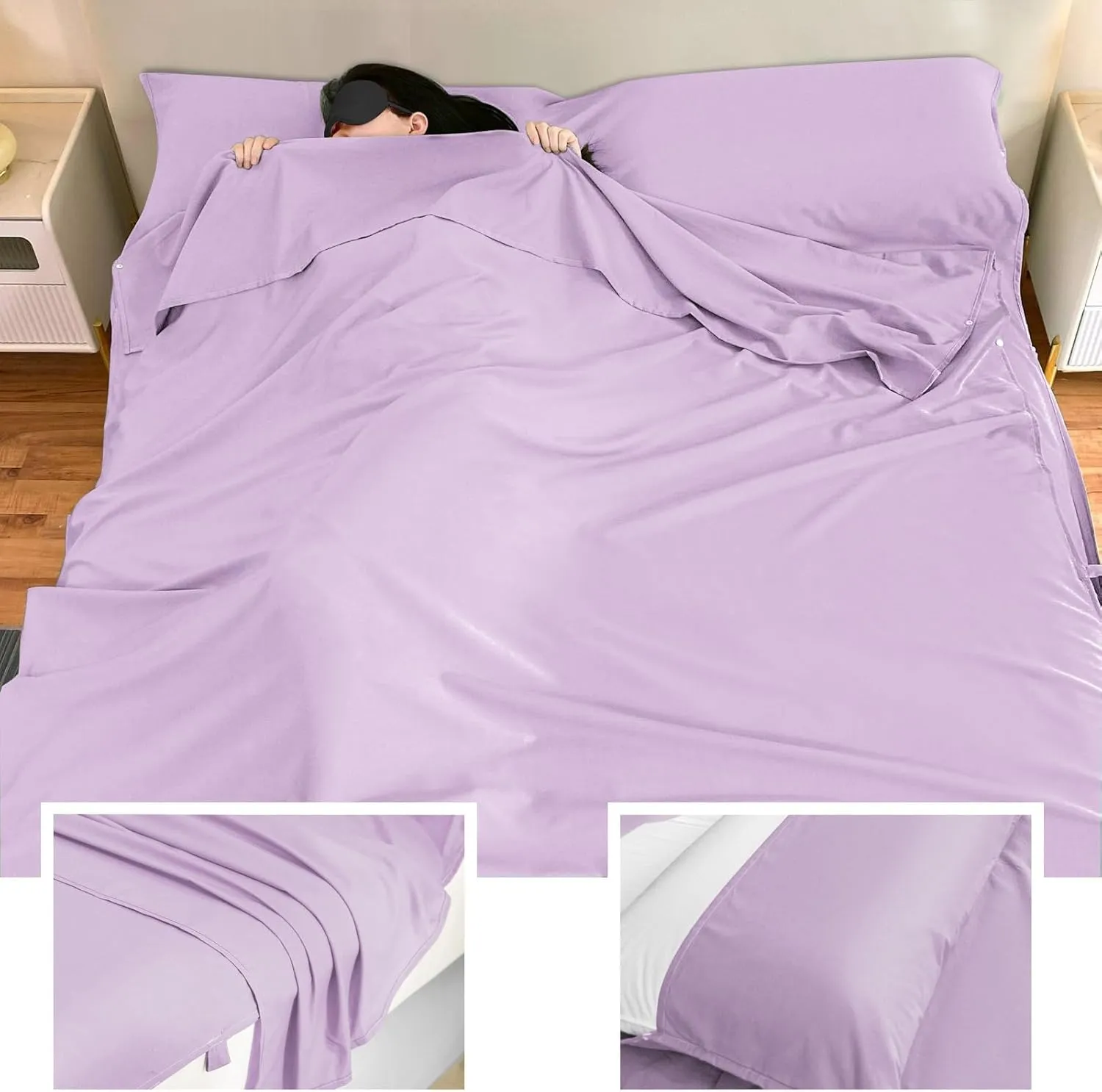 Sleeping Bag Liner Camping & Travel Sheets for Adults - Hostels & Traveling Sleep Sack
