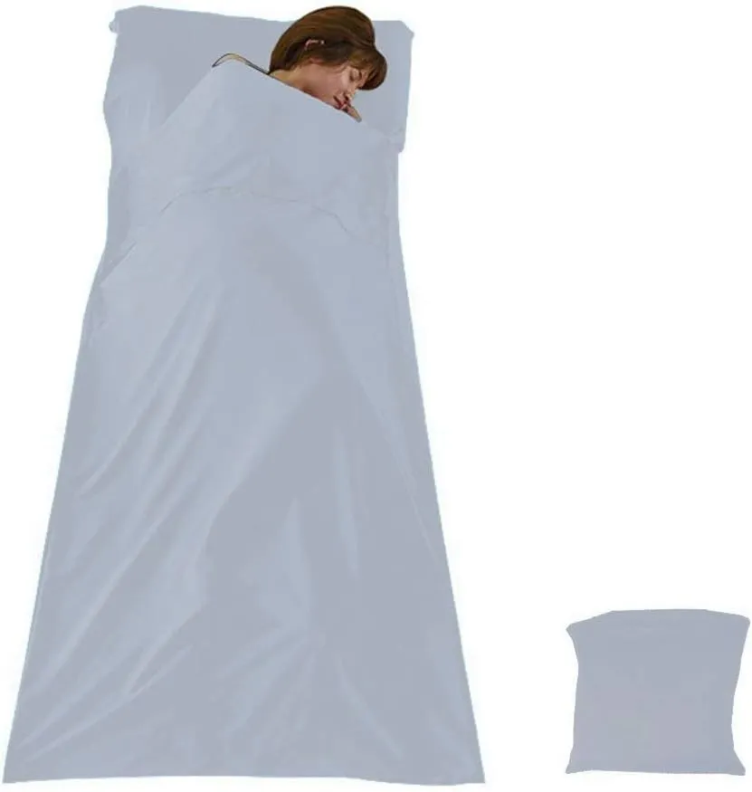 Sleeping Bag Liner Cotton Lightweight Travel Sleep Sack Sleeping Sheet for Adults Camping Hiking Picnic Travel Hotel Backpacking