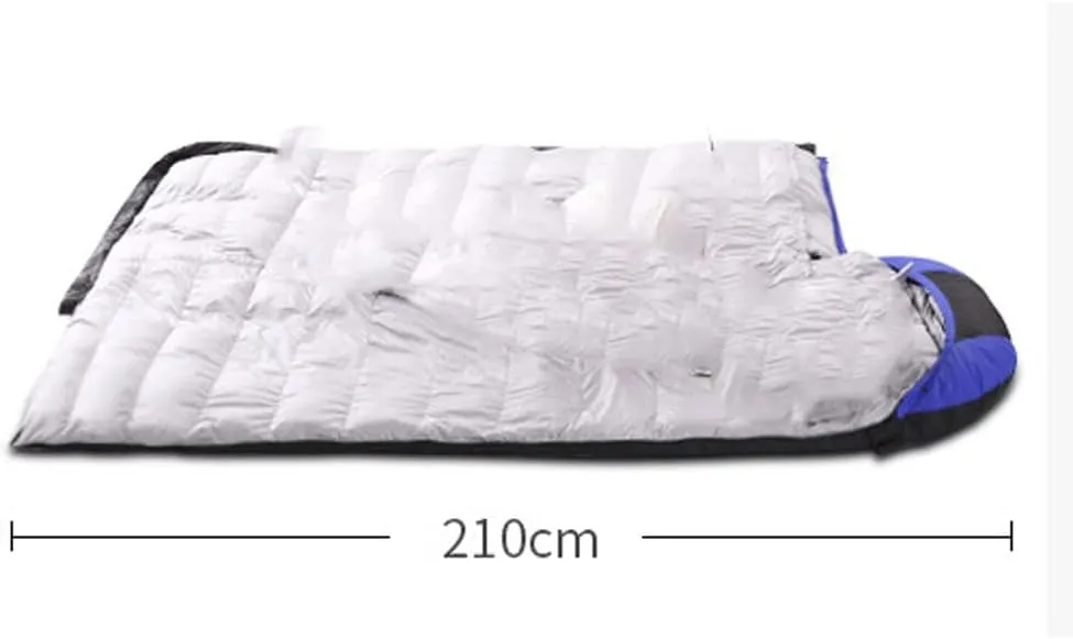Sleeping Bag Warm Feather Silk Sleeping Bag Outdoor Camping Waterproof Tear Resistant Spliceable Sleeping Bag