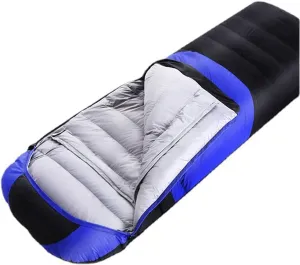 Sleeping Bag Warm Feather Silk Sleeping Bag Outdoor Camping Waterproof Tear Resistant Spliceable Sleeping Bag