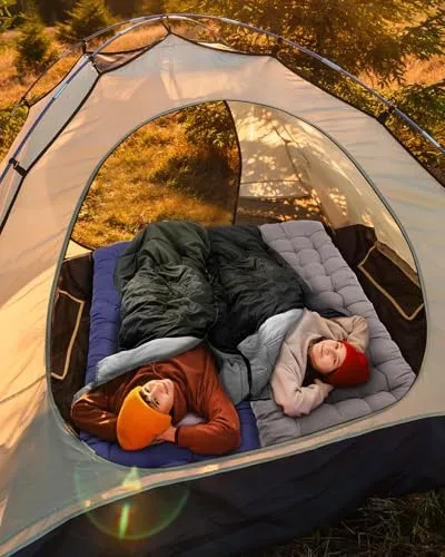Sleeping Bag - Wearable for Adults & Kids with Arm Zipper Holes