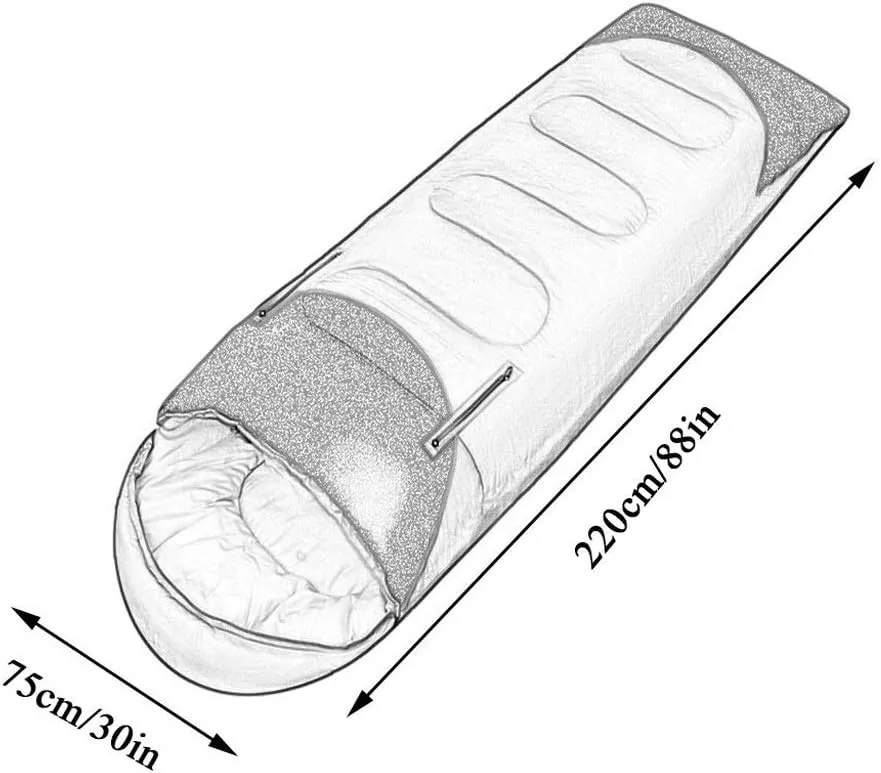 Sleeping Bag，Lightweight Comfort Portable Great for Adults Kids Camping Backpack Hiking