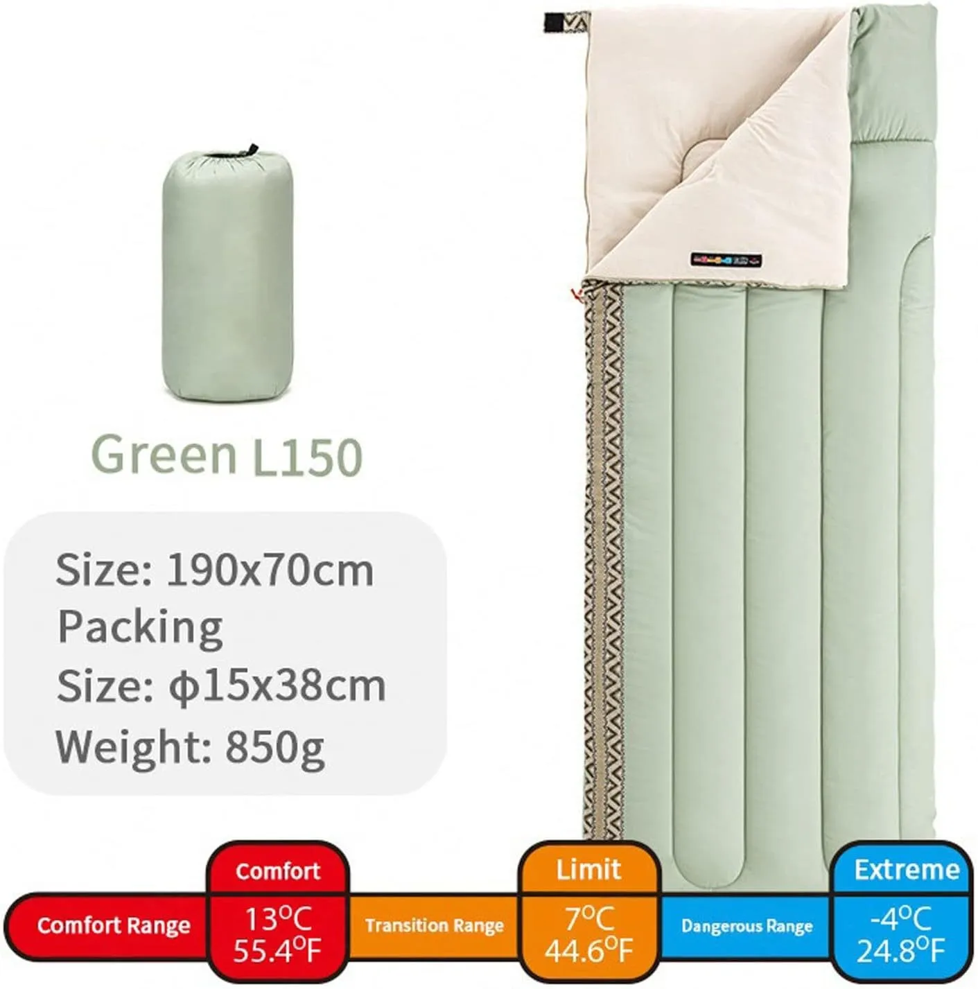 Sleeping Bags Camping Sleeping Bag Lightweight 3 Season Waterproof Tourist Mats Ventilation Cotton Sleeping Bag for Adult