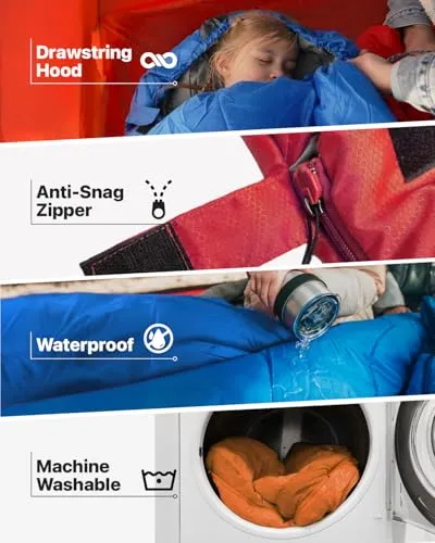 Sleeping Bags for Adults Cold Weather & Warm-Camping Sleeping Bag
