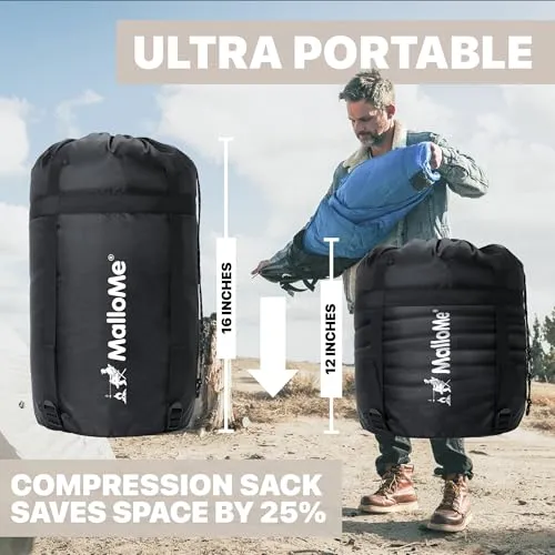 Sleeping Bags for Adults Cold Weather & Warm-Camping Sleeping Bag