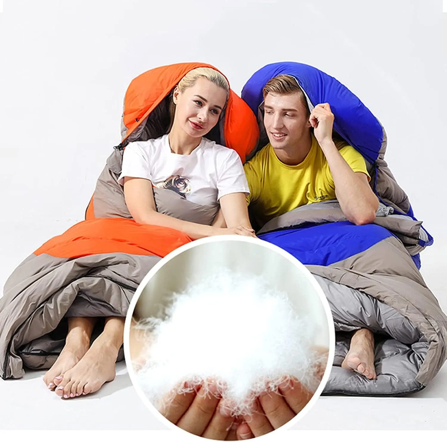 Sleeping Bags for Adults Comfortable 3 Season Sleeping Bag Thickened Winter Sleeping Bag for Children & Adults Camping Hiking Outdoor