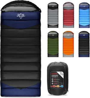 Sleeping Bags for Adults Kids Cold Weather & Warm, Backpacking Camping 0 Degree Winter Sleeping Bag for Girls Boys, Big and Tall, Lightweight Compact 3-4 Season Outdoor Indoor