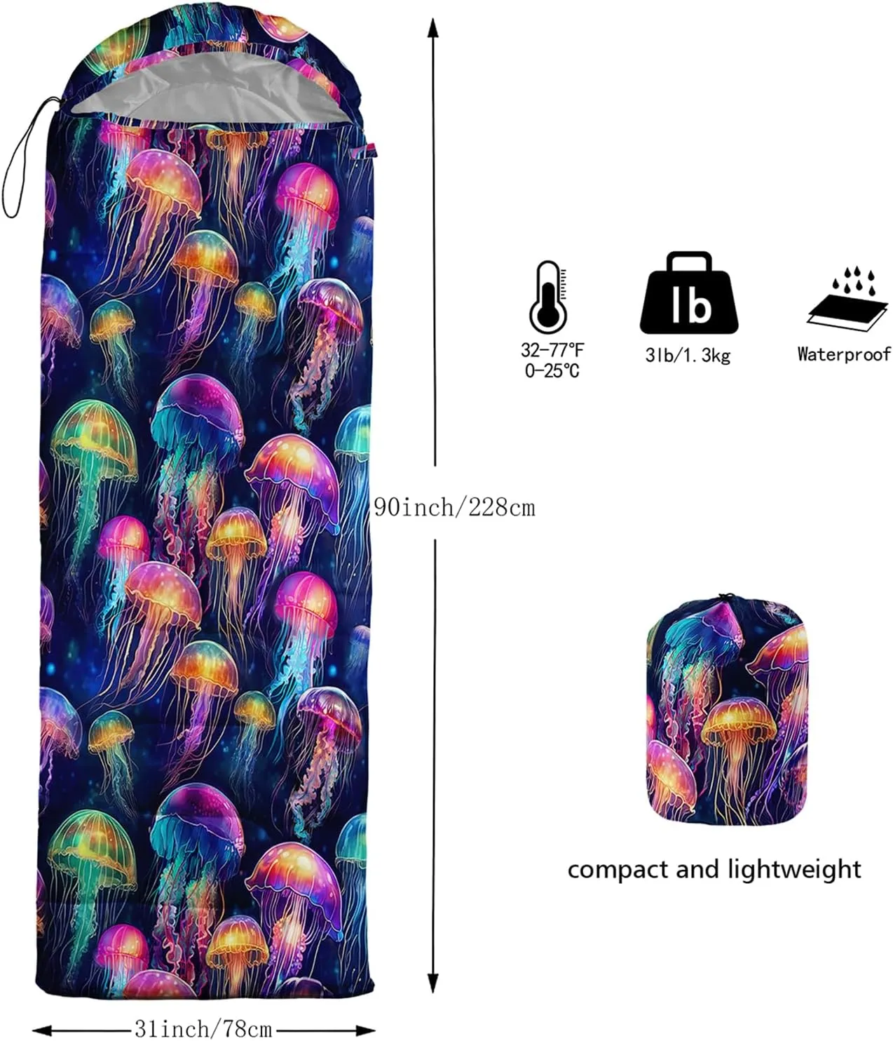 Sleeping Bags for Girls Adults, 3 Season Warm Cool Weather,Lightweight Waterproof Sleeping Outdoors, Camping Gear Equipment