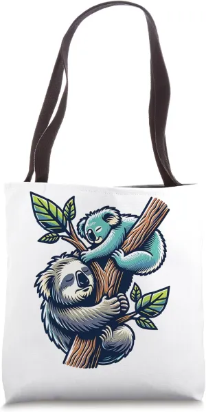 Sleeping Koalas on a Tree Tote Bag