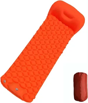 Sleeping Pad for Camping Camping Mat with Pillow Foot Press Sleeping Pad Waterproof Camping Air Mattresses