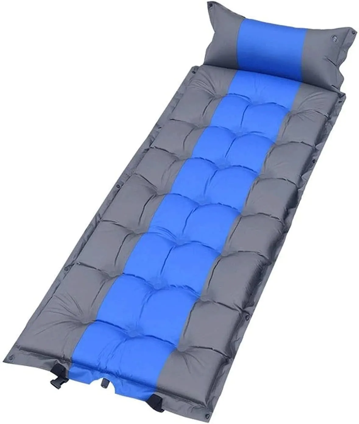 Sleeping Pad for Camping,Thick Inflatable Sleeping Pad with Attached Pillow Lightweight Sleeping Mat for Hiking Backpacking (Color : Blue)
