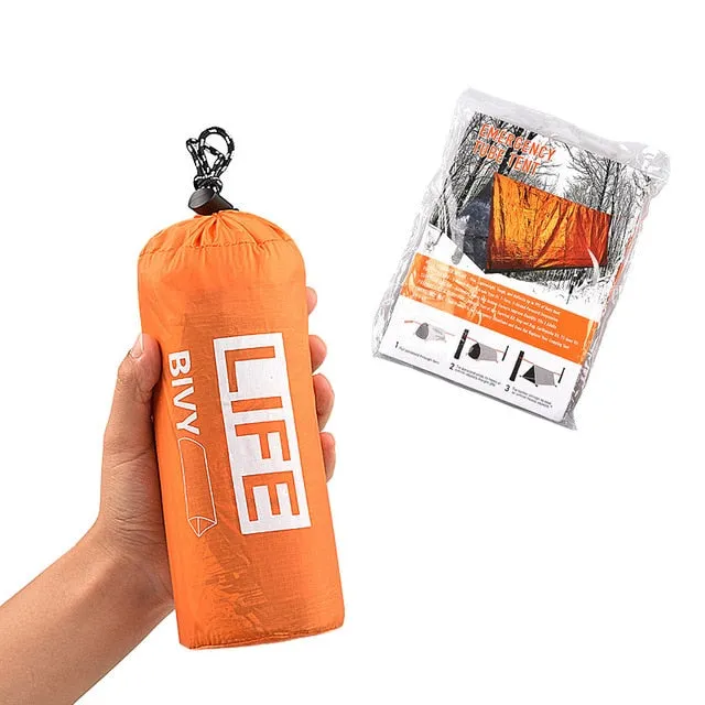 Sleeping Positive testimonials Reduced prices Survival Emergency Blanket Kit Tent Shelter Multipurpose Waterproof Thermal Bag Tube SOS Survival Emergency Rescue