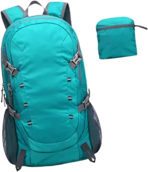 Slim Bag Collapsible Waterproof Hiking Backpack 40l Professional Trip Outdoor Folding Large Capacity Portable Back and Strap Design Random Color