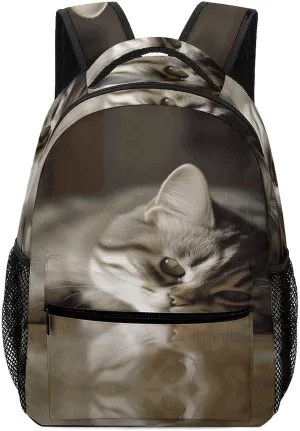 Small Backpacks Personalized Sleeping Small Animals Printing Travel Bag Lightweight Travel Backpack For Women Men
