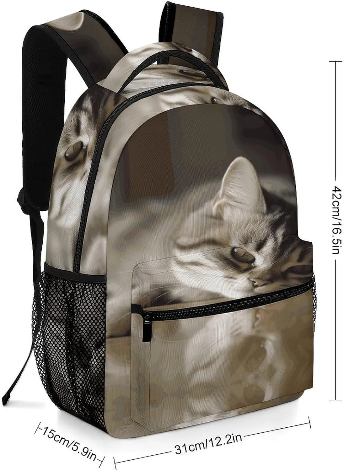 Small Backpacks Personalized Sleeping Small Animals Printing Travel Bag Lightweight Travel Backpack For Women Men