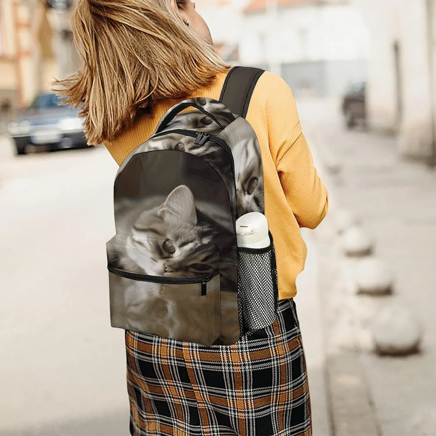 Small Backpacks Personalized Sleeping Small Animals Printing Travel Bag Lightweight Travel Backpack For Women Men