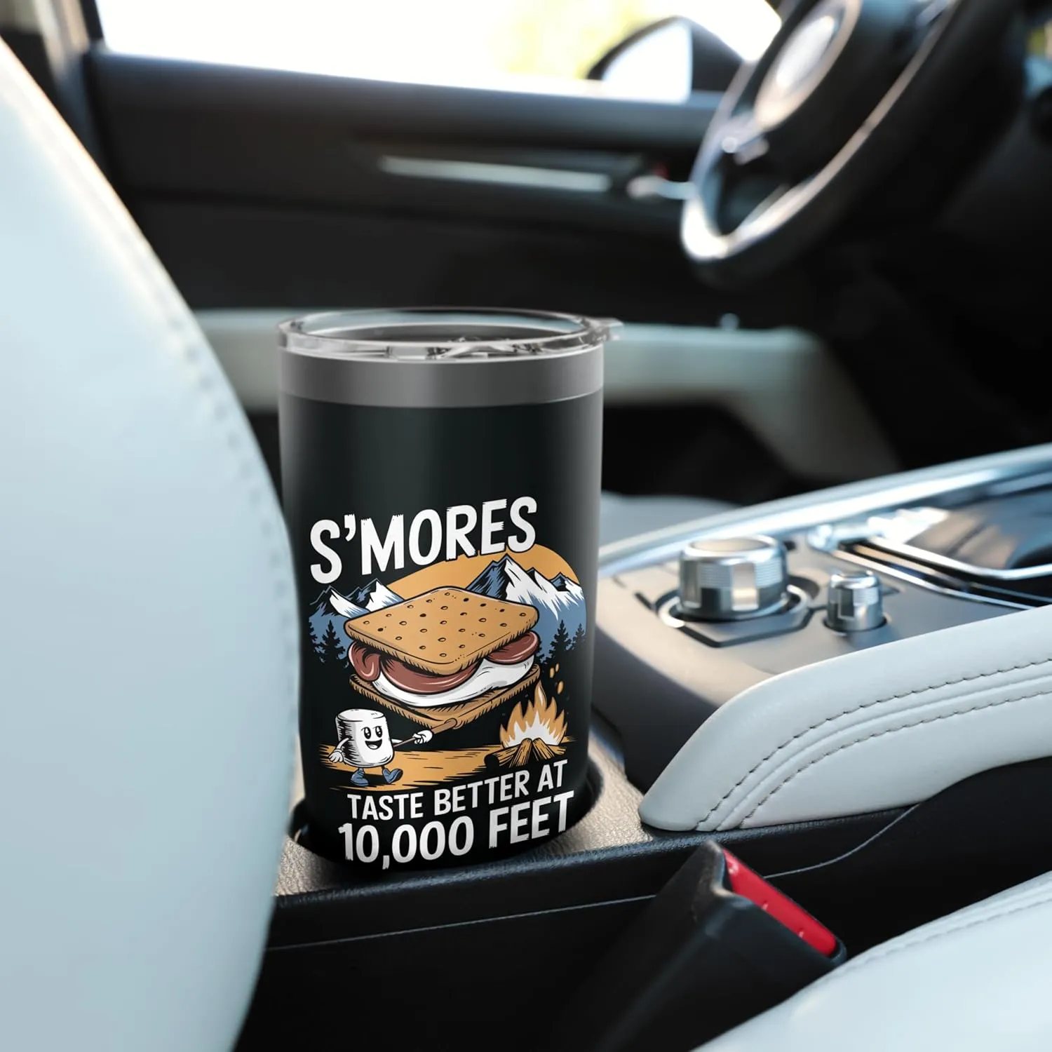 S’mores Taste Better at 10,000 Feet Alpine Camping Stainless Steel Insulated Tumbler
