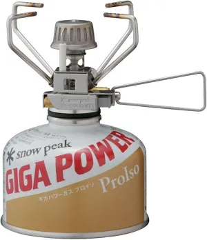 Snow Peak GigaPower Stove, Backpacking, Camping, Lightweight, Automatic Ignition