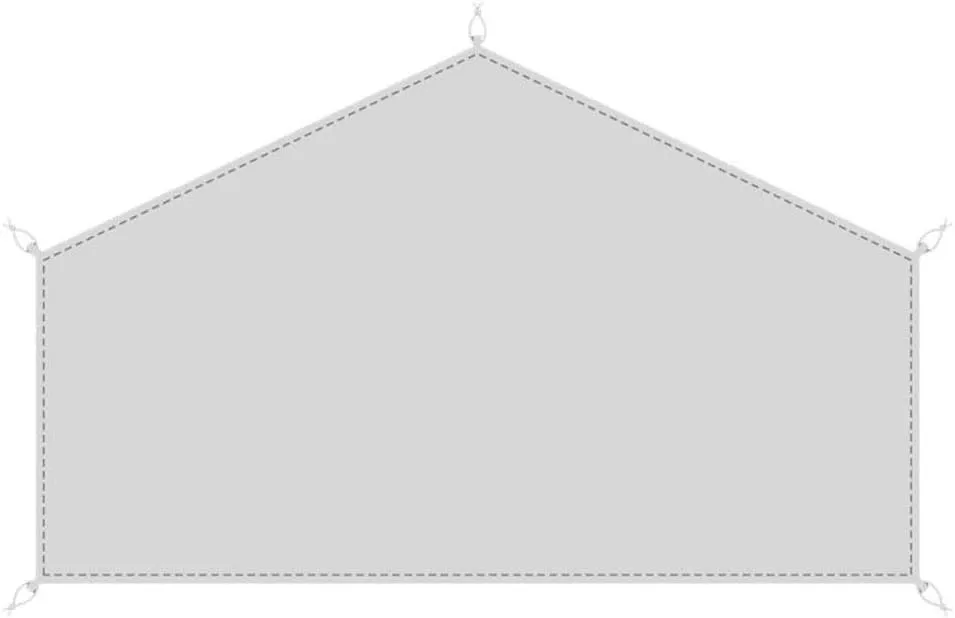 Snow Peak Hexa Ease 1 Ground Sheet, Water Resistant, Polyethylene, L 6.8' W 4.2', Camping, Backpacking
