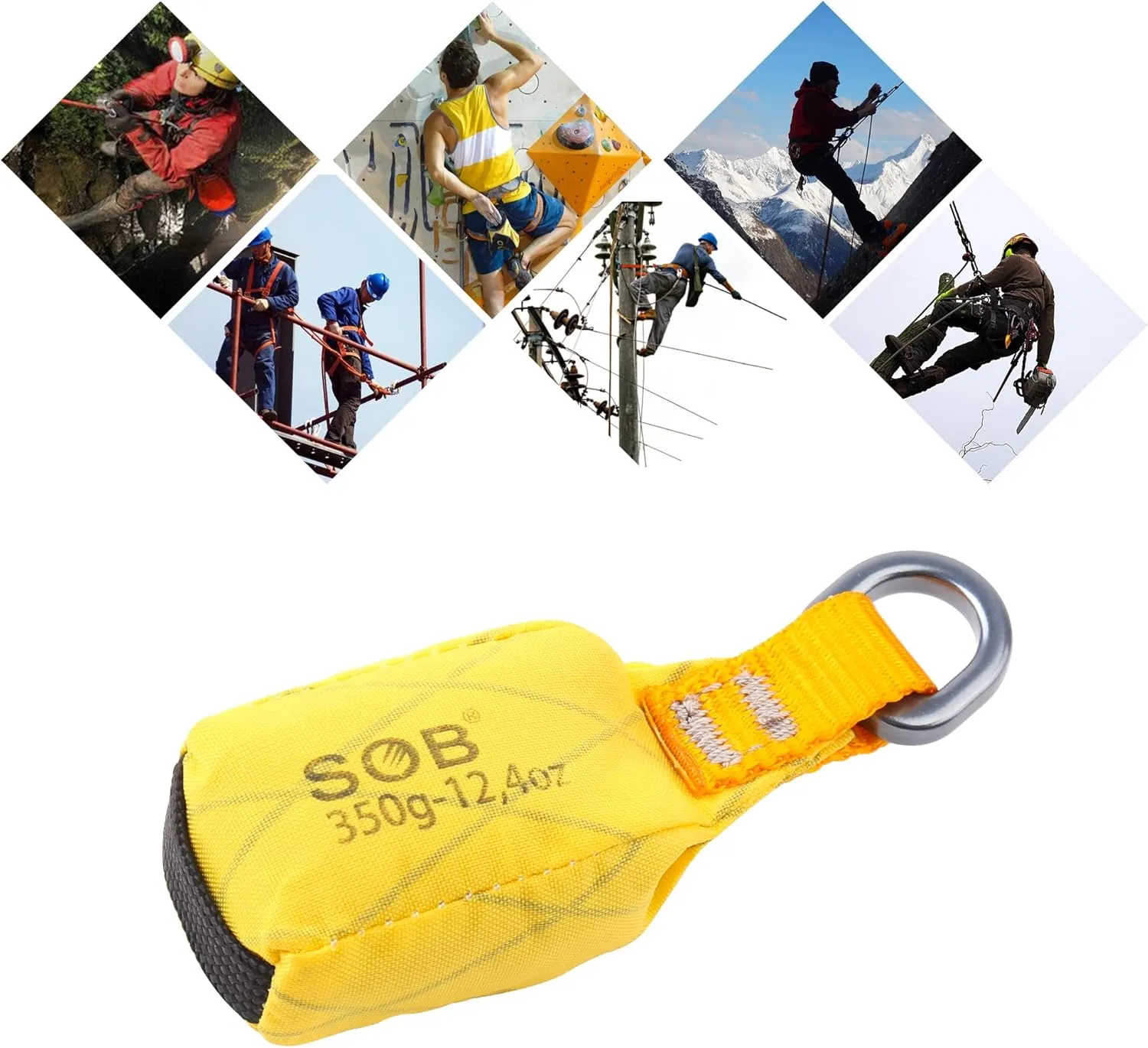 SOB Outdoor Throw Weight Bag 350g Arborist Durable Climbing Rope Bag Multi Throw Bag Tree Rock Spelunking