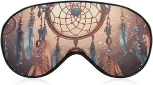 Soft Comfortable Eye Mask Native American Dream Catcher Printed Night Sleeping Eye Masks Eye Patches Eye Cover Light Blocking Blindfold for Office Nap Travel