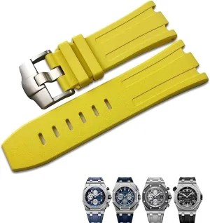 Soft Fluoro Rubber Watchband For Audemars Piguet ROYAL OAK OFFSHORE Diving Waterproof Watch Strap 28mm