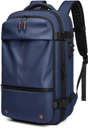 Spacevacpro Backpack, Spacevac Pro Backpack, Vacuum Seal Travel Backpack, 60L Expandable Waterproof Pack with Pump for Travel & Storage (Blue, With Pump)
