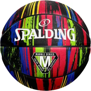 Spalding Marble Series Black Multi-Color Outdoor Basketball 29.5"