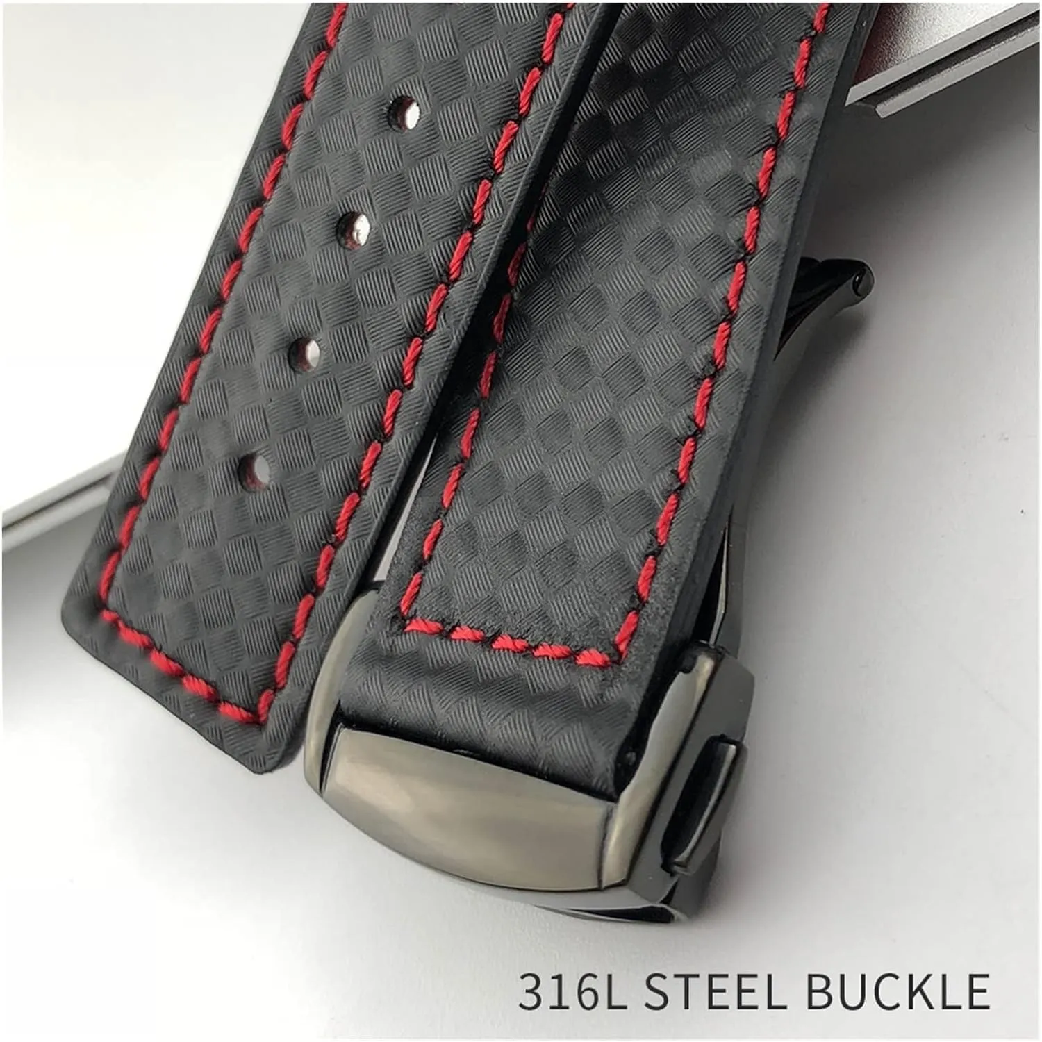 Sport Carbon Fiber Leather Frontier Classic Watch Band For Omega Watchband Mens Bracelet For Samsung Gear S2 S3