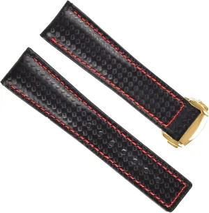 Sport Carbon Fiber Leather Frontier Classic Watch Band For Omega Watchband Mens Bracelet For Samsung Gear S2 S3