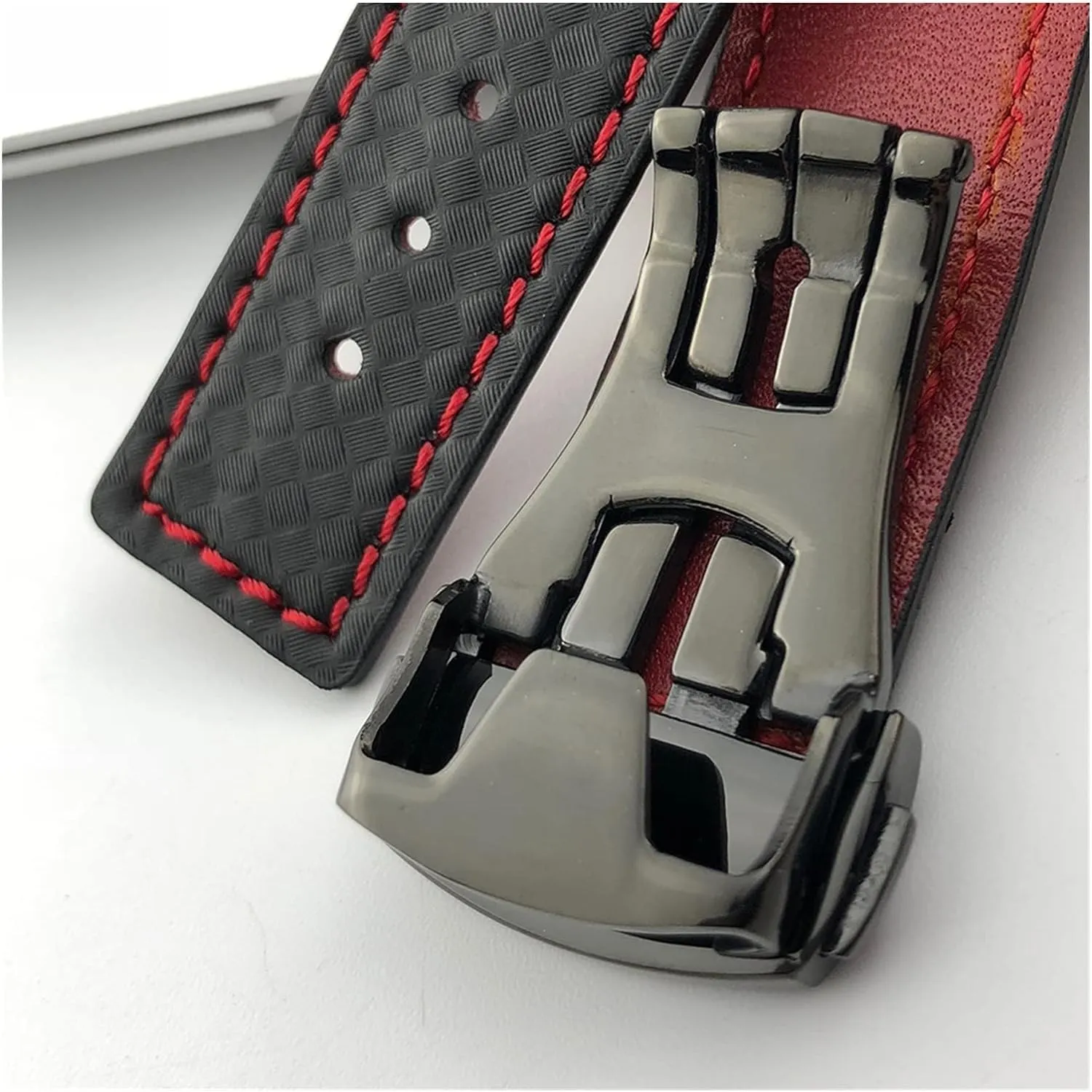 Sport Carbon Fiber Leather Frontier Classic Watch Band For Omega Watchband Mens Bracelet For Samsung Gear S2 S3
