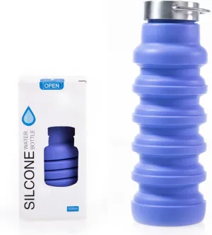 Sports Kettle 550ml Large Capacity Outdoor Sports Water Bottle Kettle Popular Silicone Folding Water Cup Multi-color