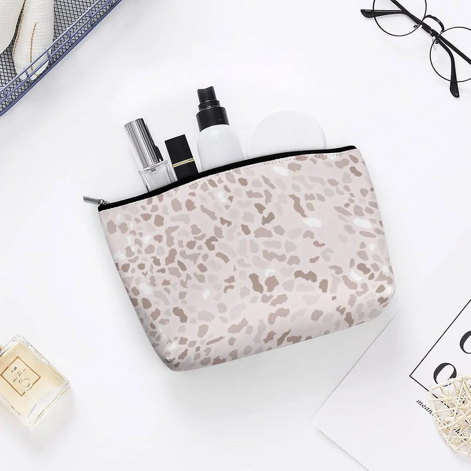 Spot Makeup Bag for Women Wide-Open Cosmetic Bag Travel Cosmetic Tote Bag Graffiti Toiletry Bag for Toiletry Bag Toiletries Accessories
