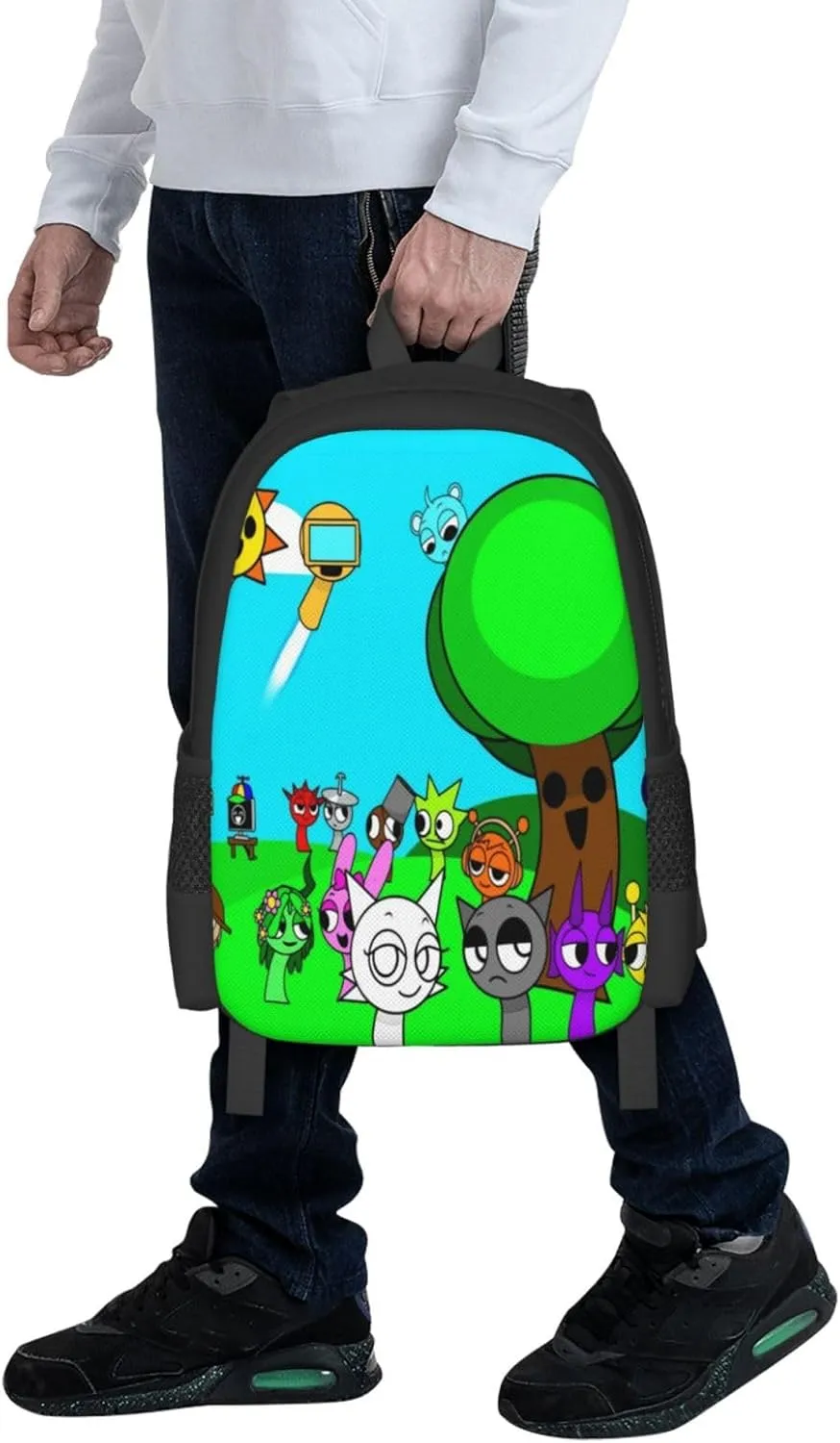 Sprunki Backpack Fashion Casual Travel Bag Classic Print Backpack