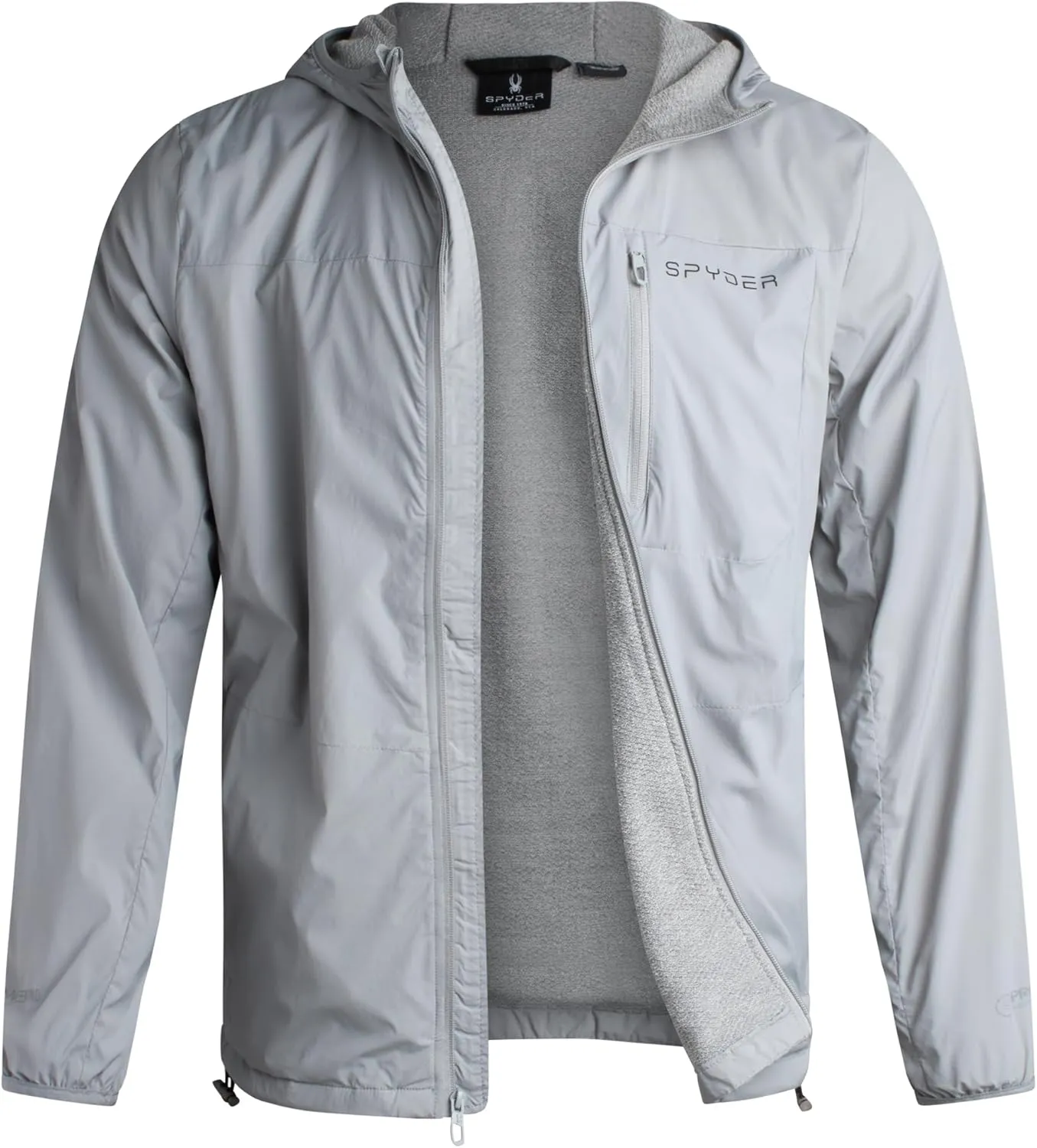 Spyder Mens Rain Jacket - Wind & Water Resistant Hooded Lightweight Rain Coats for Travel and Golf (Sizes: S-L)