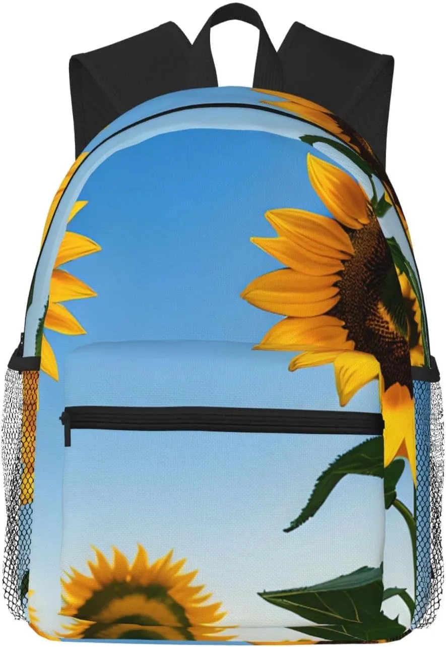 SSIMOO Sunflowers Sun Print Trendy Leisure Backpack Your Ideal Travel Companion,A Must-Have For Outdoor Travels, SB-122