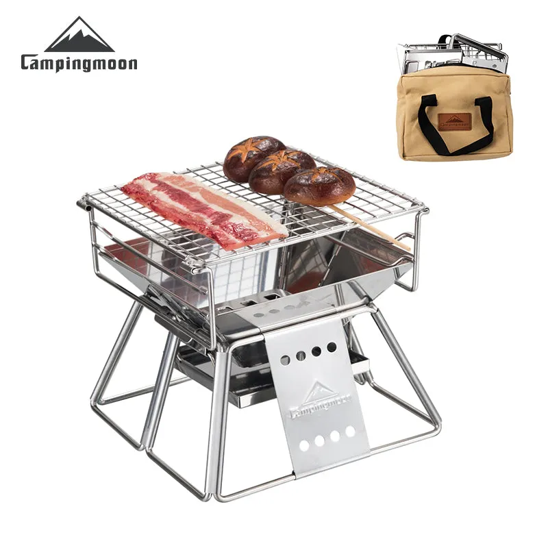 Stable Grill Mini Charcoal Campingmoon X-Mini Precision-engineered