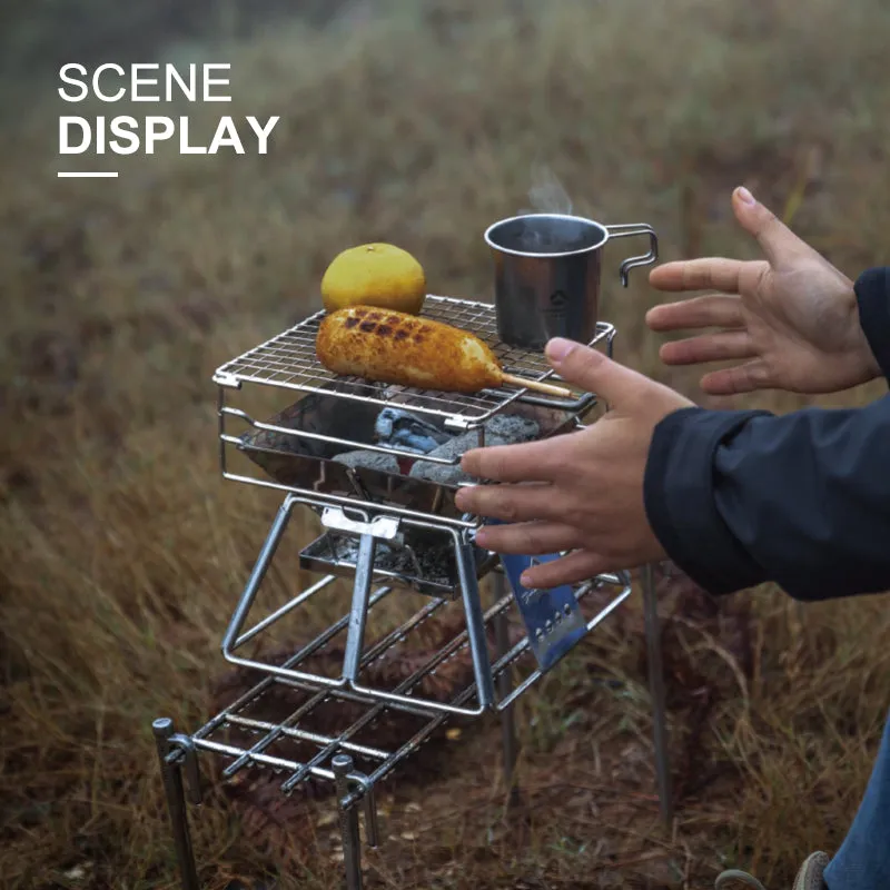 Stable Grill Mini Charcoal Campingmoon X-Mini Precision-engineered