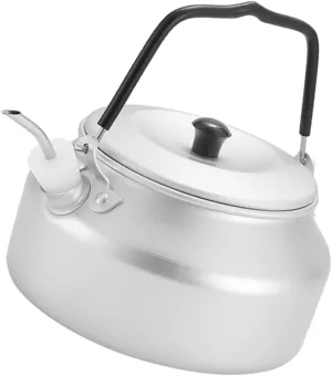 Stainless Steel 0.9l Camping Pot Outdoor Tea Kettle Portable Stovetop Water Kettle Multi-function Cooking Tool Easy to Clean