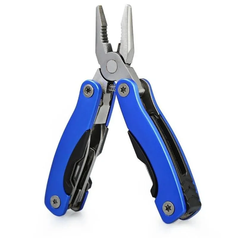 Stainless Steel 9-in-1 Portable Multi-Tool Plier - Essential Camping Gear for Outdoor Survival