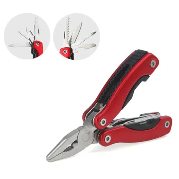 Stainless Steel 9-in-1 Portable Multi-Tool Plier - Essential Camping Gear for Outdoor Survival