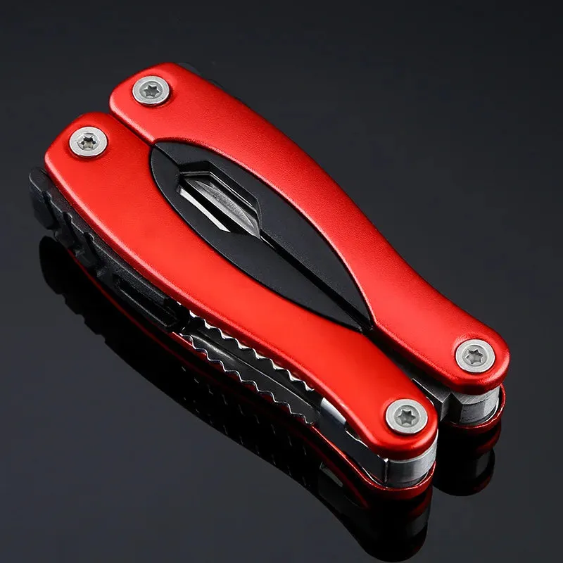 Stainless Steel 9-in-1 Portable Multi-Tool Plier - Essential Camping Gear for Outdoor Survival