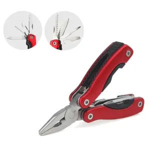 Stainless Steel 9-in-1 Portable Multi-Tool Plier - Essential Camping Gear for Outdoor Survival
