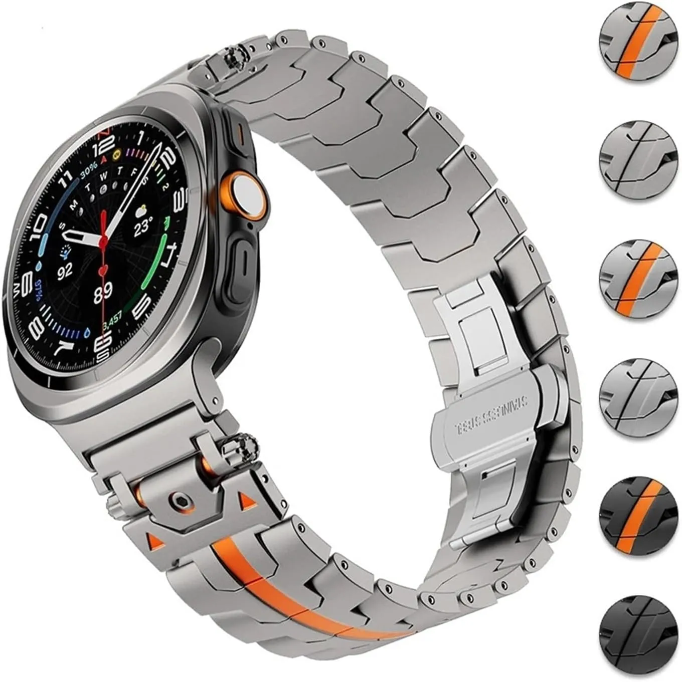 Stainless Steel Band For Samsung Galaxy Watch 7 Ultra 47mm Metal Bracelet for GALAXY ULTRA 47MM Replaceable Wristband