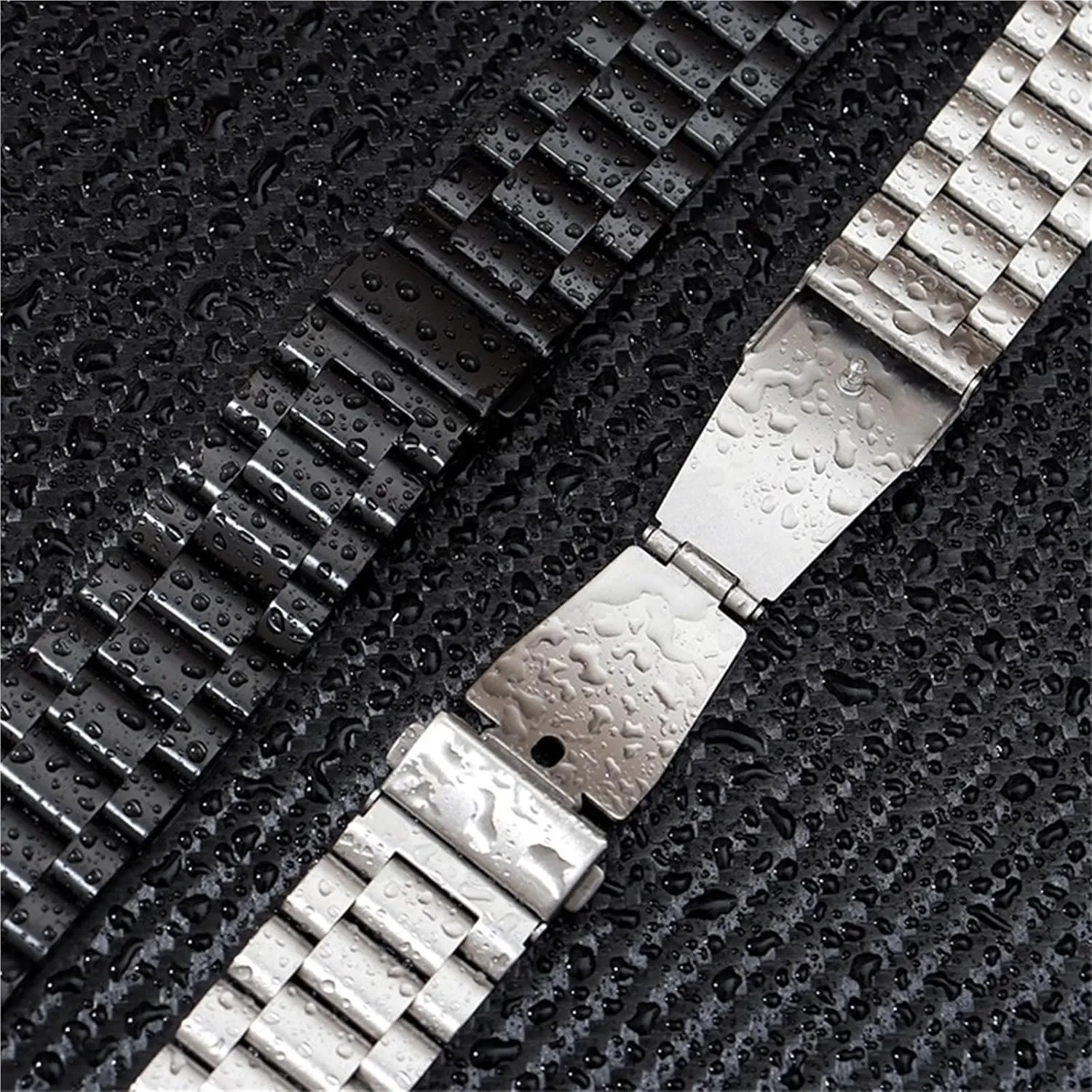 Stainless Steel Band Men's Business Wristwatch Strap 18mm 20mm 22mm Replacement Watch Band Watchband Accessories