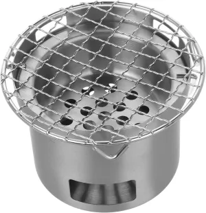 Stainless Steel Barbecue Grill Compact Outdoor Cooking Stove Portable Bbq for Camping Hiking Tailgating