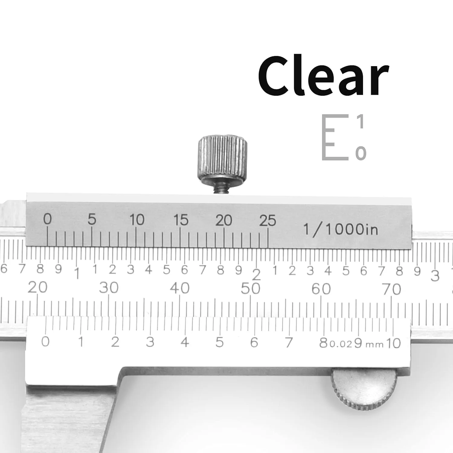 Stainless Steel Calipers 0-8" Thickened Mono-Block Vernier Caliper Inch/Metric 0-8" Range  /-0.02 Accuracy 0.02/0.001" Resolution Slide Calliper Rule Depth Gauges DRINYOUNG